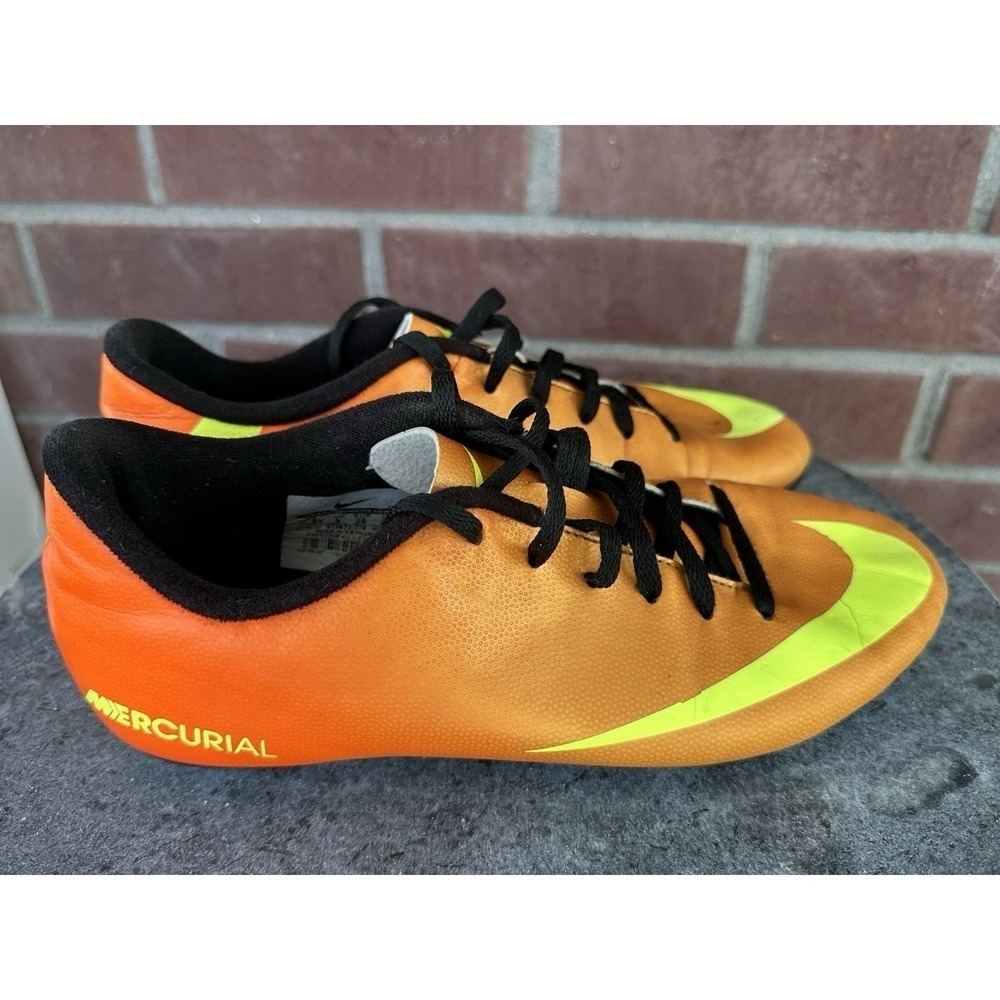 Nike Mercurial Size 5.5 Youth Orange Yellow Soccer Cleats Shoes